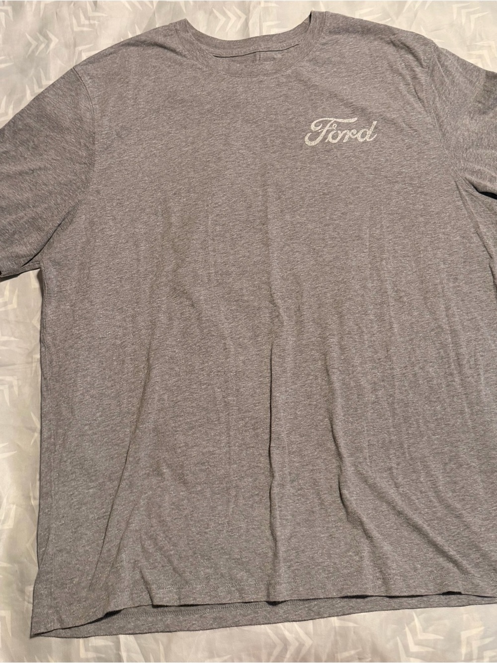 Goodfellow & Co Heather Gray Short-Sleeve Tee with Script Chest Logo